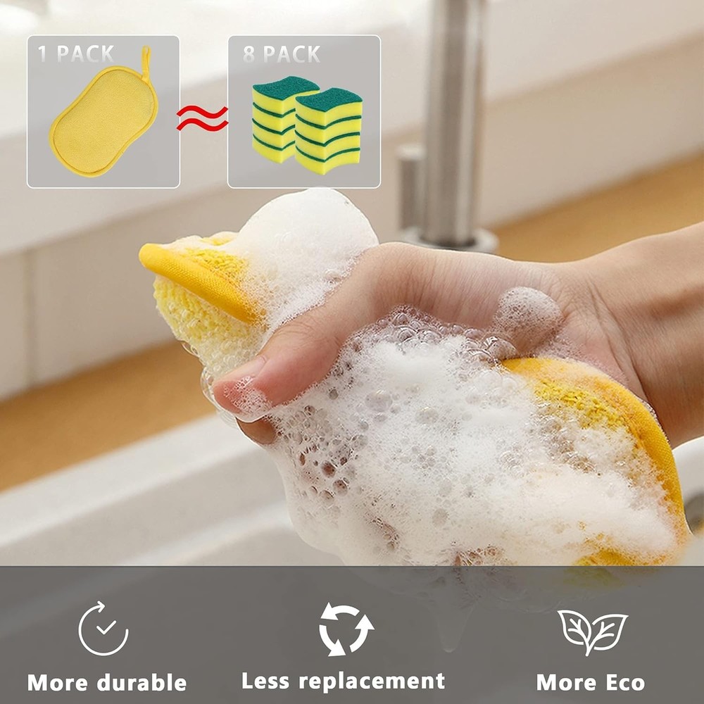 Multipurpose Kitchen Scrub Sponges, Heavy Duty Multicolor, Random Colors