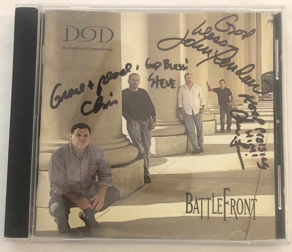 DOD Declaration Of Dependence Battlefront Signed Autographed CD 2006 Worship