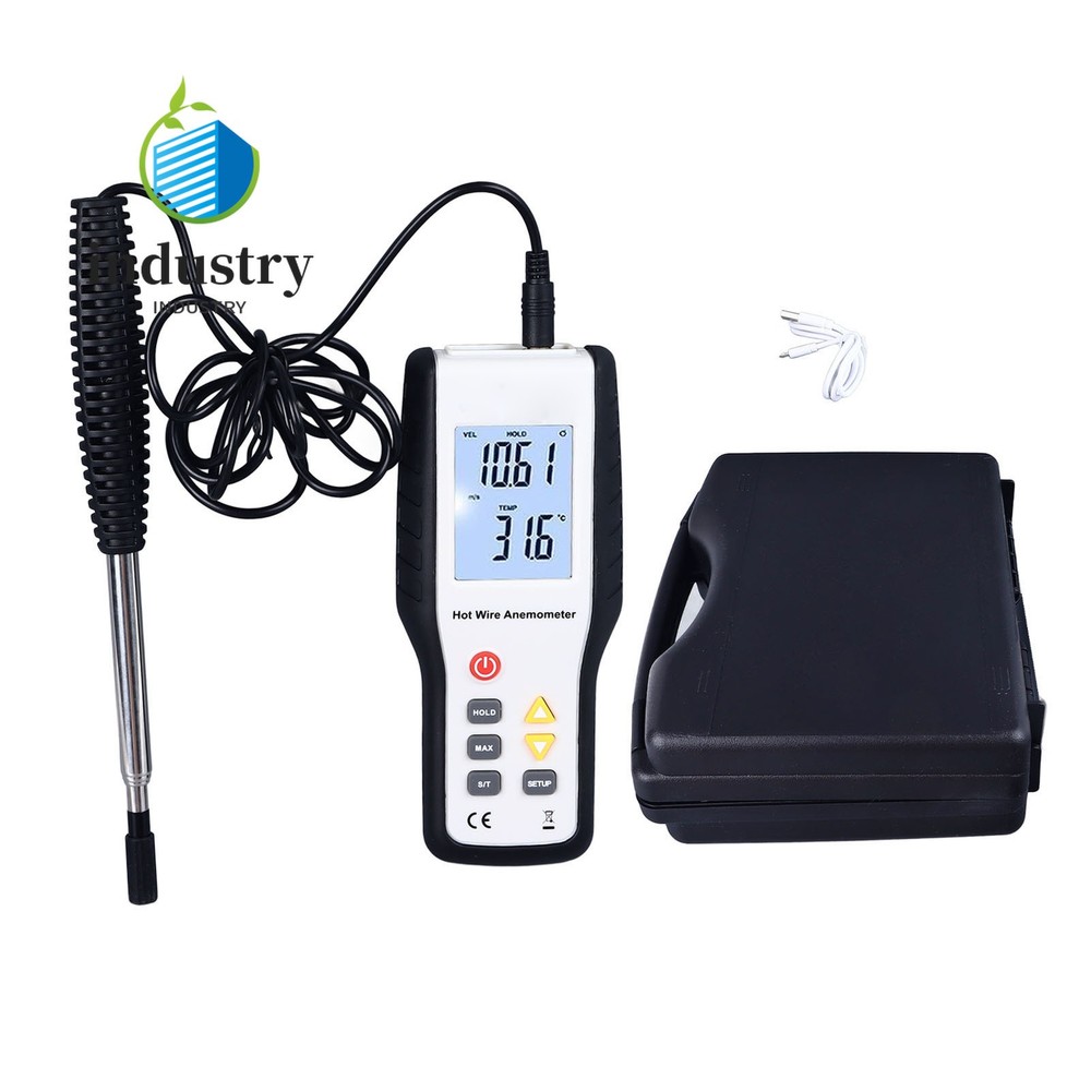 HT9829 Multifunctional Handheld Wind Speed Meter Thermal Anemometer LCD Display