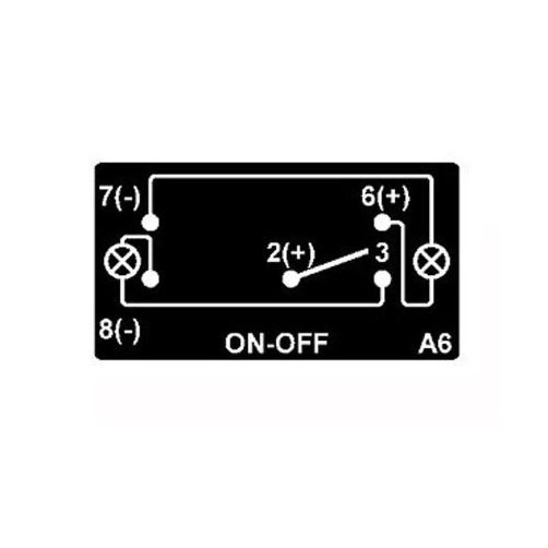 BLUE DUAL LED BACKLIT ROCKER SWITCH LASER ETCHED WINDSHIELD LIGHT OFFROAD