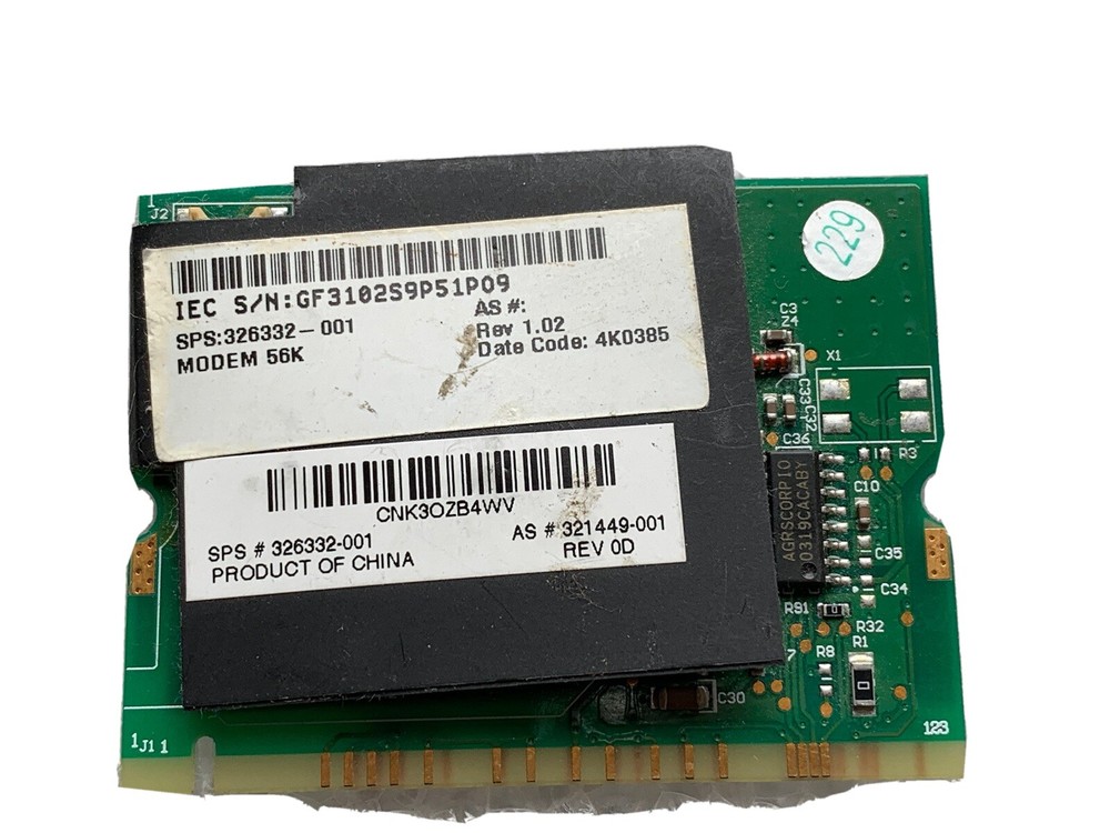 Modem Card 56 K Mini