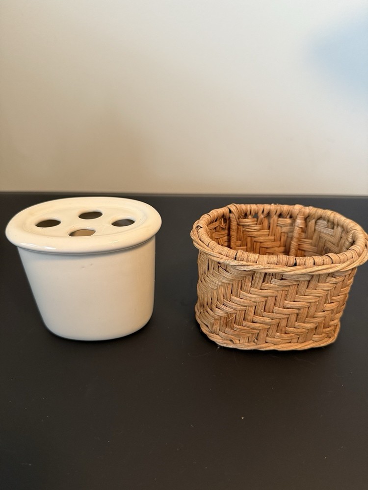 Bathroom Wicker Rattan Accessories Set