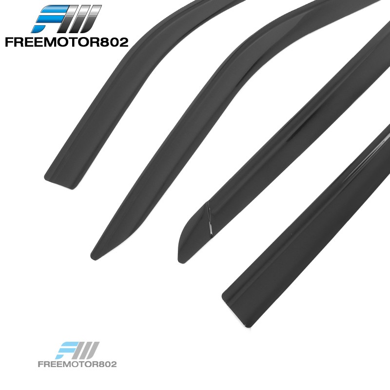 Fits 20-25 Ford Explorer Low Profile Style Tape-On Window Visors Rain Guards 4PC