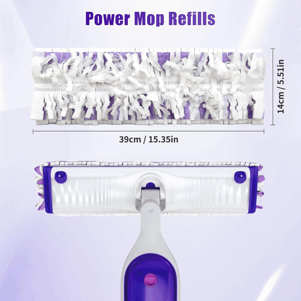 10 Pack Disposable Mopping Pads Refills for PowerMop Multi-Surface