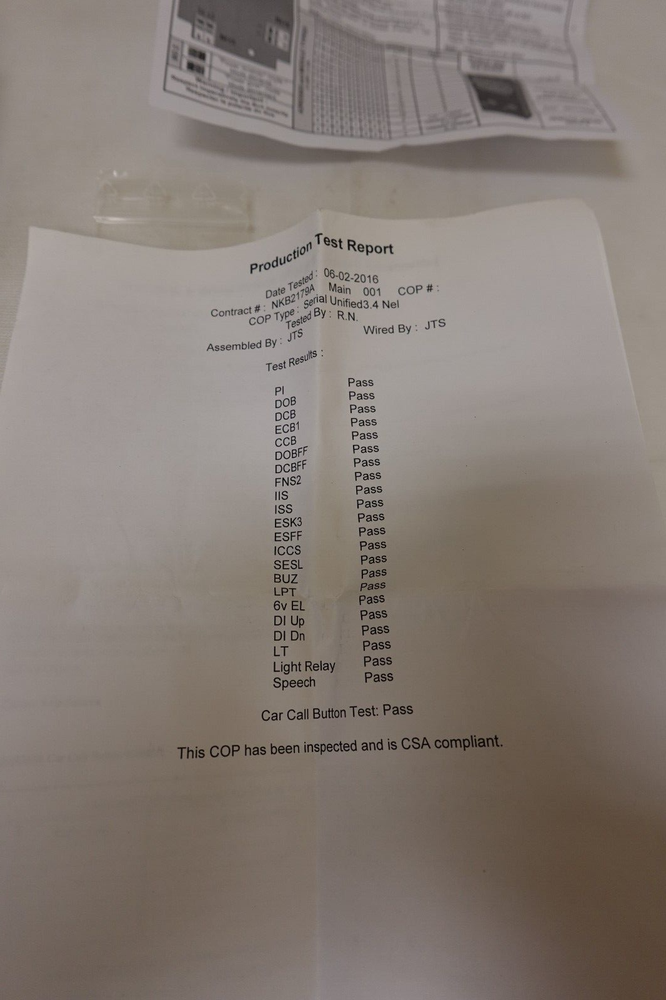 Otis Elevator - Amplitech - Elevator Car Module Intercom - AAA512A1 ~ NOS