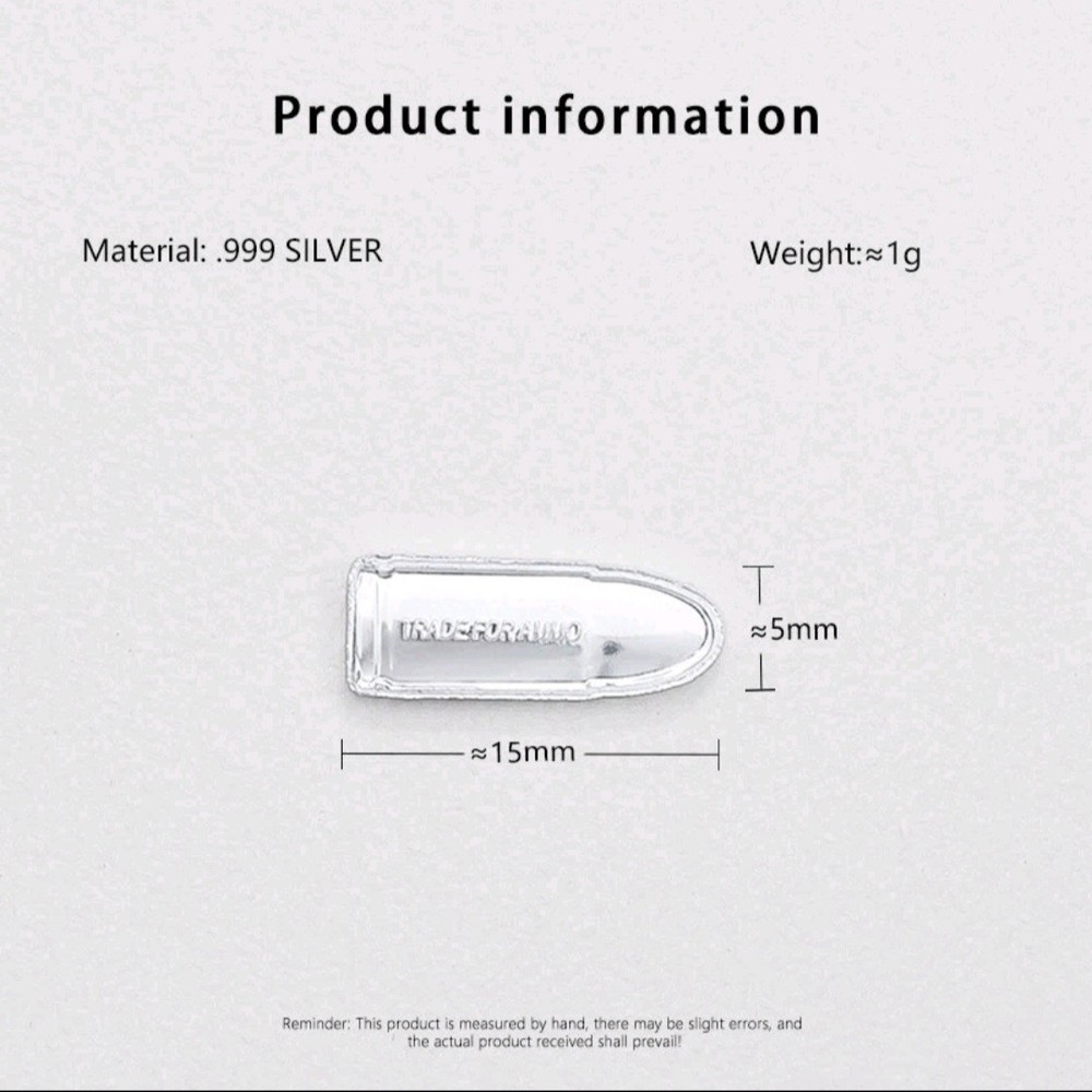 Bullet 1 Gram .999 Fine Silver Bar