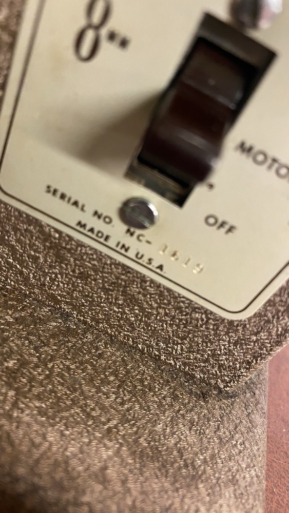 Antique 8mm Keystone Eighty Projector Tested W/Carrying Case