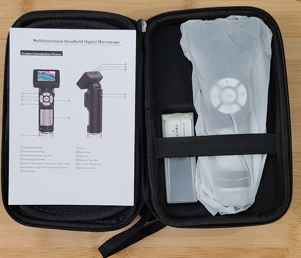 Linkmicro Portable Handheld Digital Microscope w/ 2 inch Screen, 32G SD Card