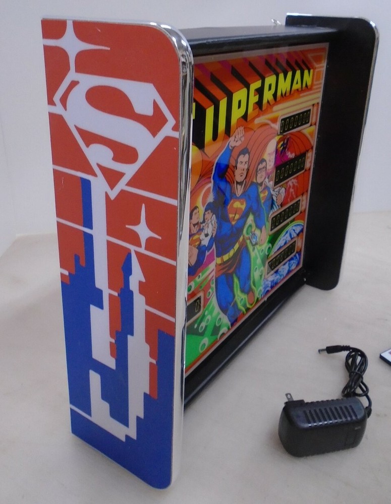 Superman Pinball Head LED Display light box