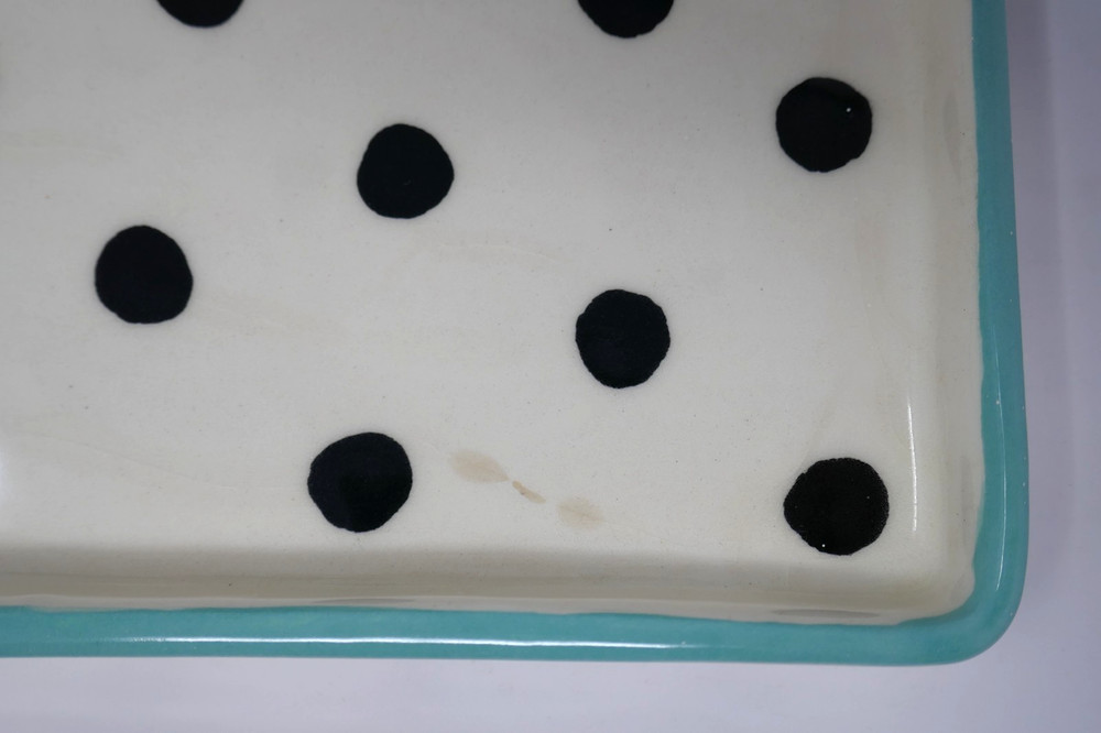 Robin Spears Whimsical Stars Moons Ceramic Butter Dish RARE