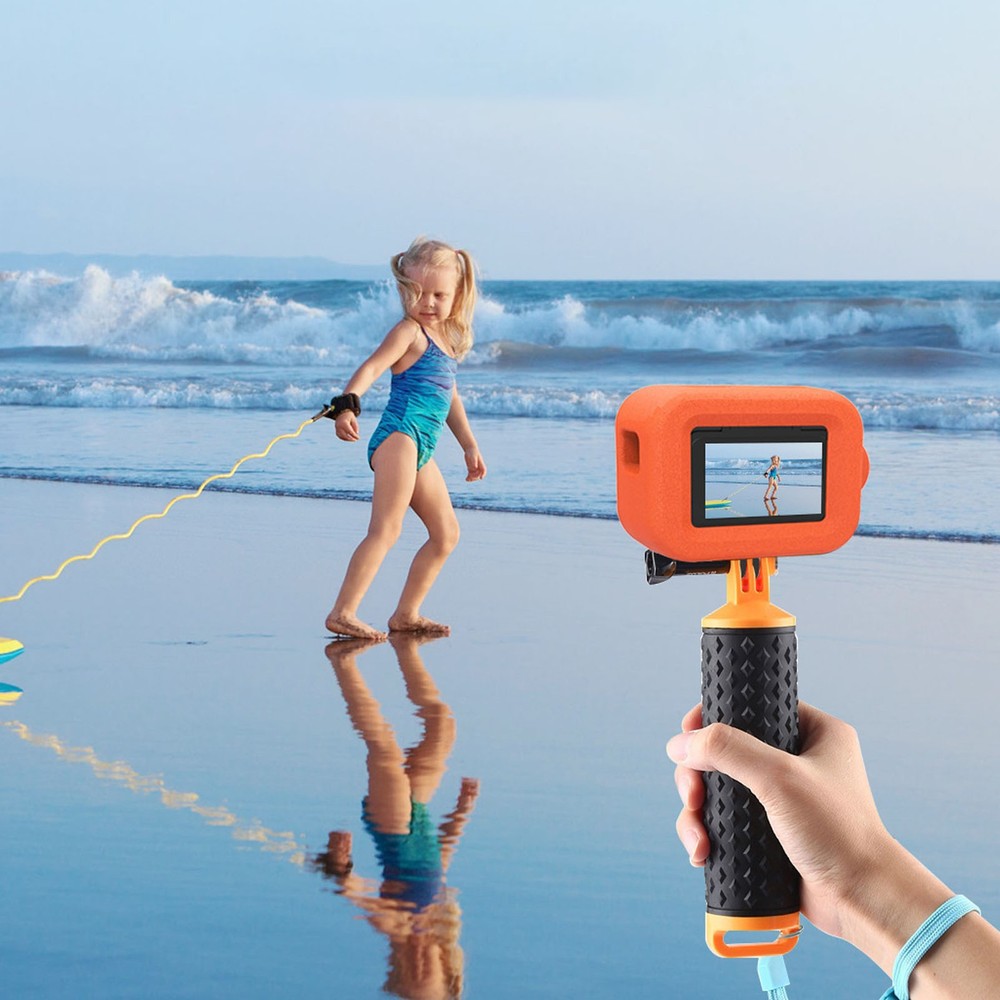 Sports Camera Floating Case Orange High Visibility Floating Protective Shel MEJM