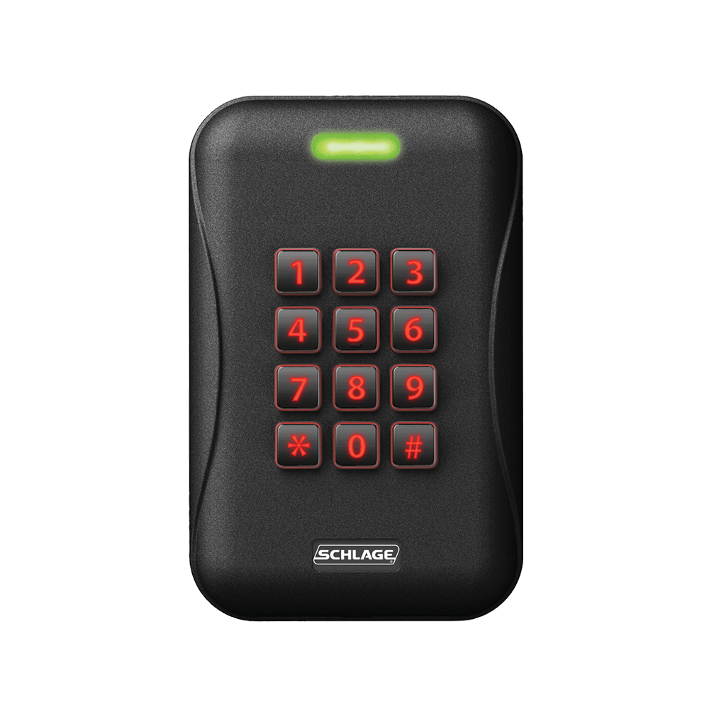 Schlage MTK15 Multi-Technology Reader with Keypad – Black