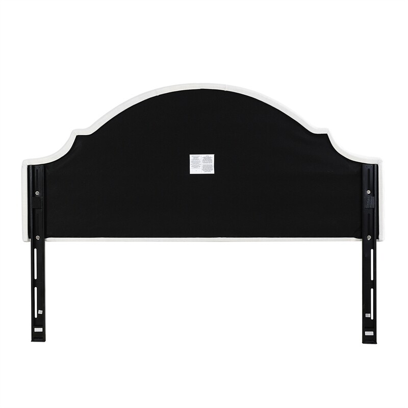 Catherine Upholstered King Headboard Antique White
