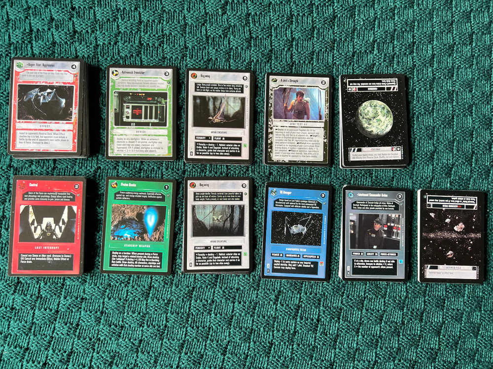 Star Wars CCG Dagobah Common/Uncommon Complete Set, 100 Cards
