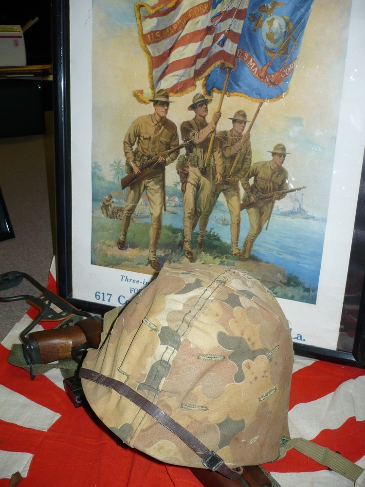 WW2 US Original Marine Corp Helmet