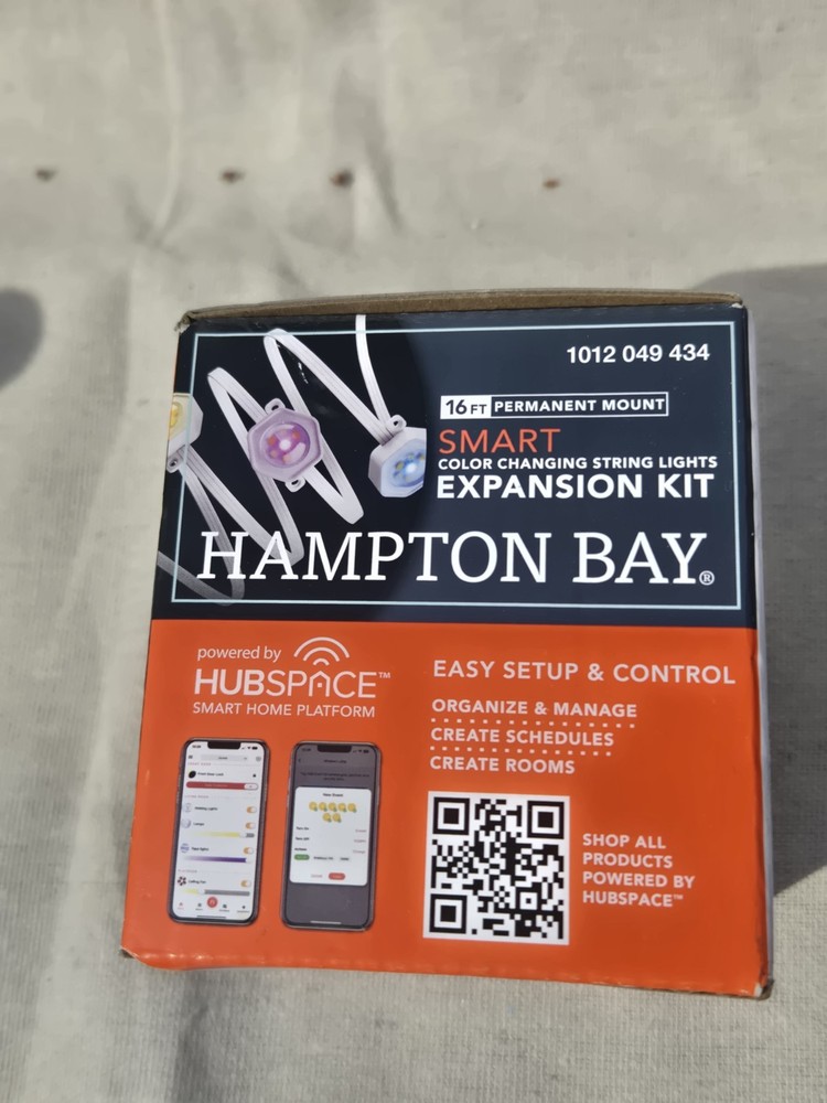 Hampton Bay LED 16.4 ft. Smart Color Changing String Lights Expansion Kit