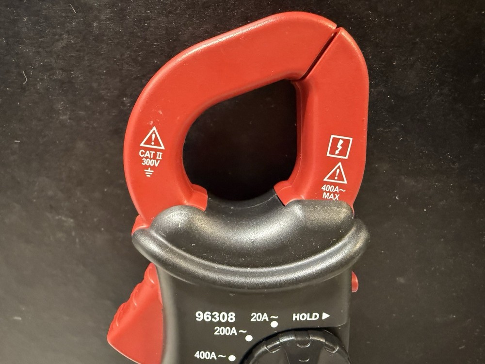 Hyper Tough Digital Clamp Meter AC DC 300V LCD Display Diode & Continuity Check