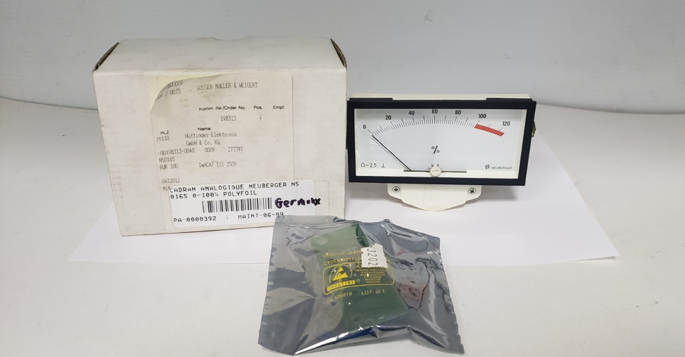 NEUBERGER N50165 ANALOG PANEL METER, 0-120, NIB