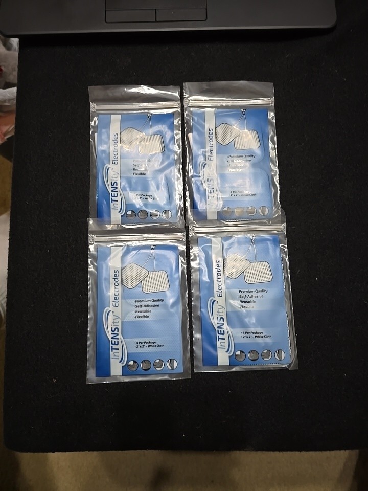 Roscoe InTENSity, 4 Packs, 2"x2" Unit Pads, 4 Pads/Pack, Unopened