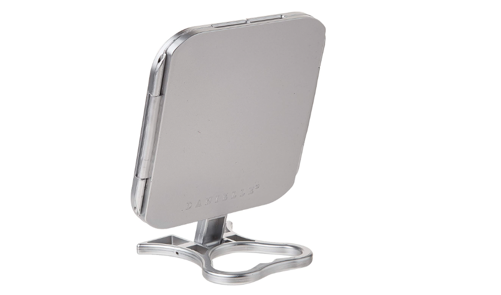 Tri Fold Mirror Folds Hand Held 3 Way Beauty Make Up Versatile Styled True Image