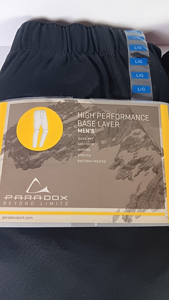 Paradox Beyond Limits Eco-Friendly Base Layer Set Men's L Pullover & Pants NIP