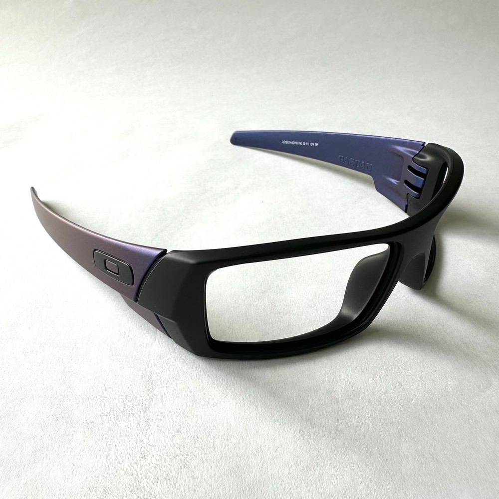 Oakley Gascan Matte Black Blue Ear Stems Replacement Frame Only Authentic OO9014