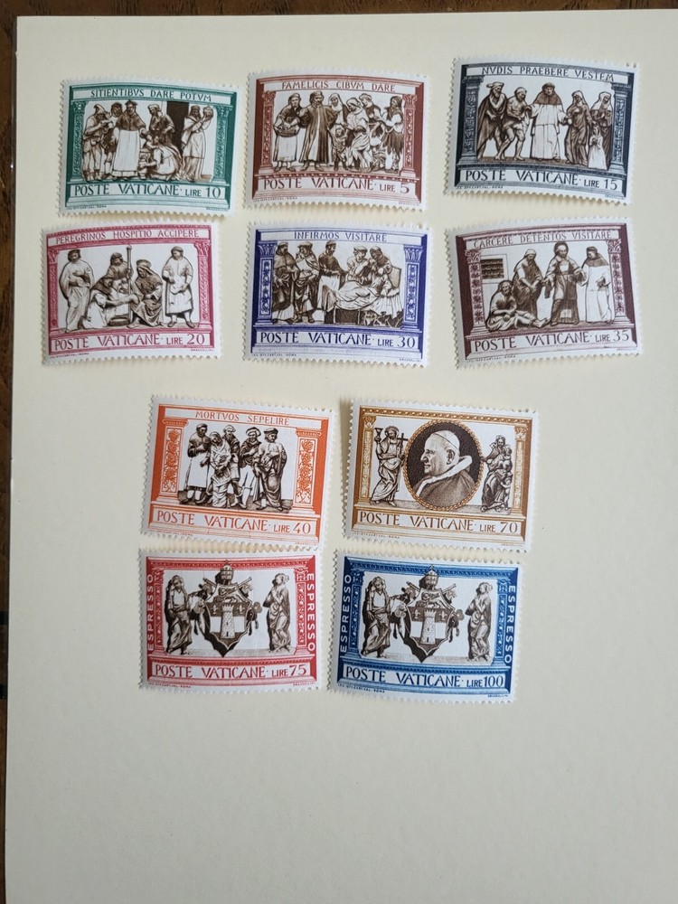 Stamps Vatican Scott #284-9, E15-6 nh