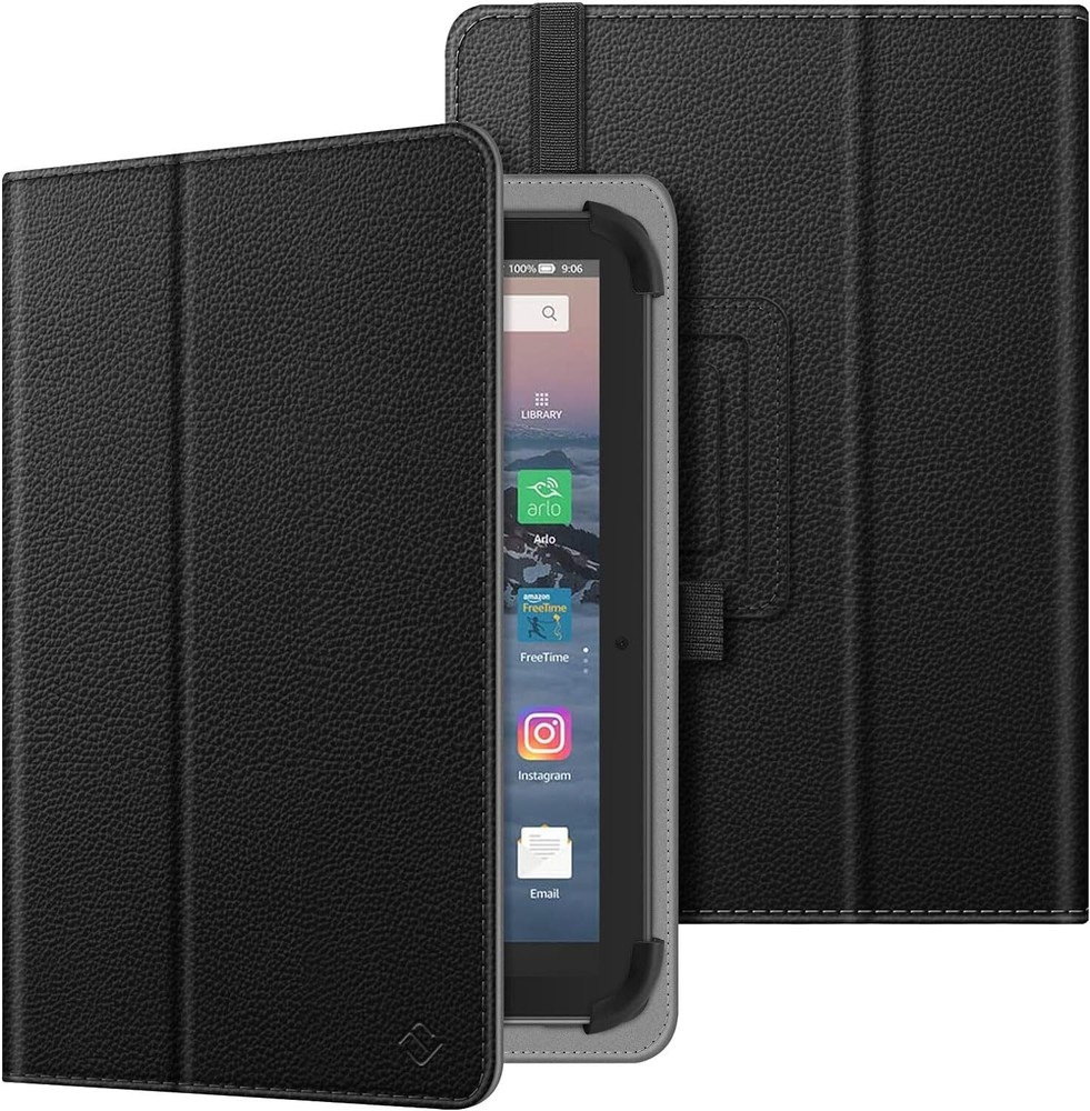Universal Case for 7-8 Inch Tablet eReader Folio Cover Book Style w Hand Strap