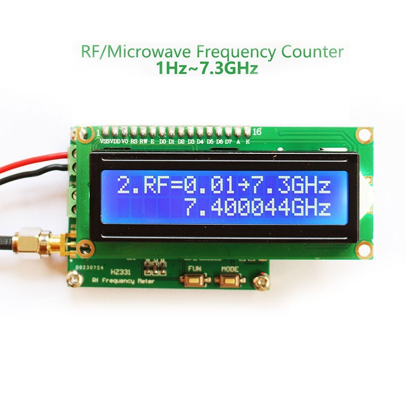 1Hz-7.3GHz RF Frequency Meter For Measuring Pulse Frequency Radio Frequency os67