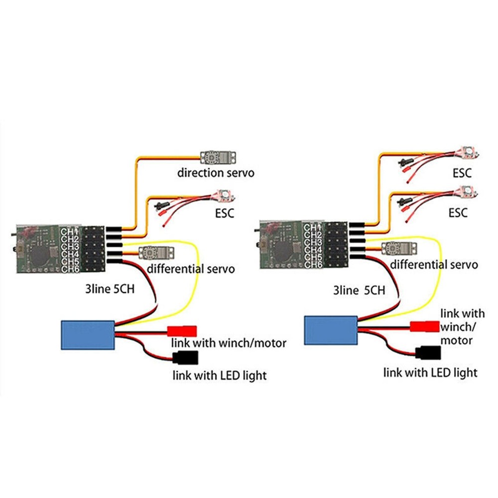 6 Channel 2.4G P6FG Receiver For X6 Transmitter Dumborc RC Remote Controller
