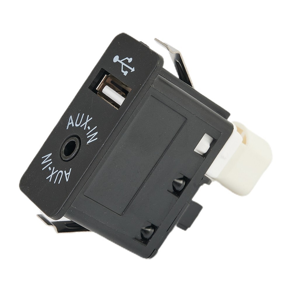 AUX USB Interface Panel Adapter And Socket Plastic USB2.0 Black For