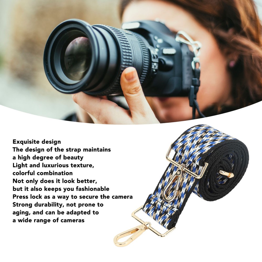 Camera Strap Woven Thickened Webbing Polyester Camera Neck Shoulder Strap