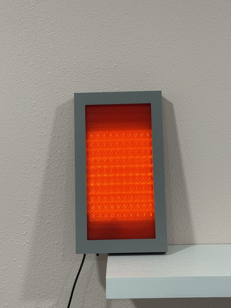 Star Trek Inspired Lit Red Alert Panel 11" Tall.