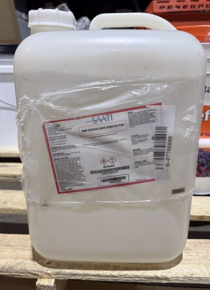 One Stroke Inks Remove PW4~ 5 Gallon. Ink Remover