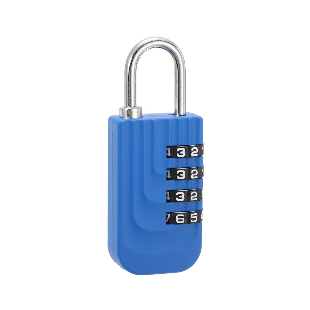 Resettable 4 Digit Combination Lock Code Padlock, Sapphire (73 x 28mm)