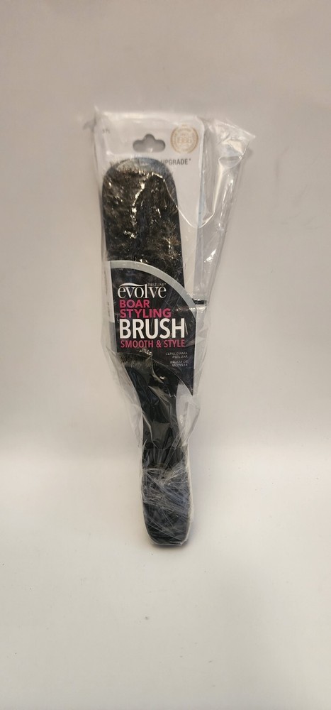 Firstline - Evolve - Boar Styling Brush - Smooth & Style - Dark Handle - NEW