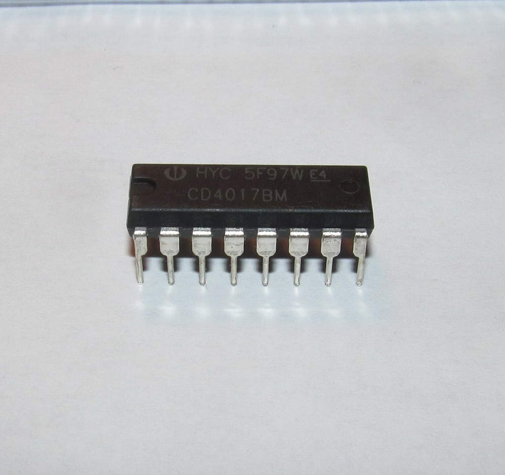 10pcs CD4017 CD4017B CD4017BE CMOS Decade Counter with 10 Decoded Outputs