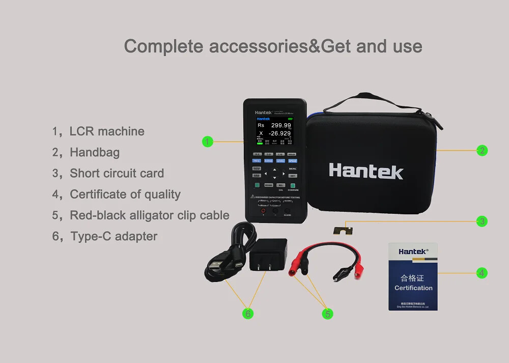 Precision Versatile Handheld LCR Meter for Measuring Inductance Capacitance