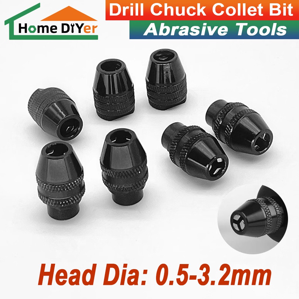 Multi Function Drill Chuck Collet Bit 0.5-3.2mm Replace Clamps For Rotary Tools