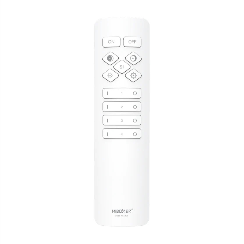 C1-W - 4-Zone Color Temperature Remote (CCT White Remote)