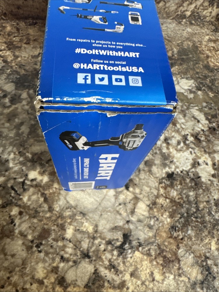 HART 20V Cordless Impact Driver Kit (HPID01B)