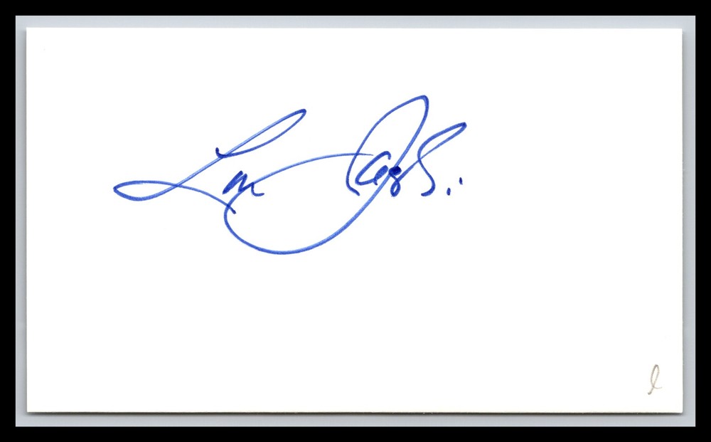 Lou Jacobi - Actor - 3x5 Card - Signed / Autograph (e)