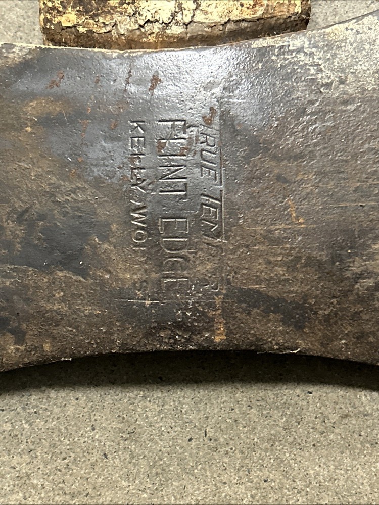 True Temper Kelly Works Flint Edge. Double Bit Axe with Original Handle