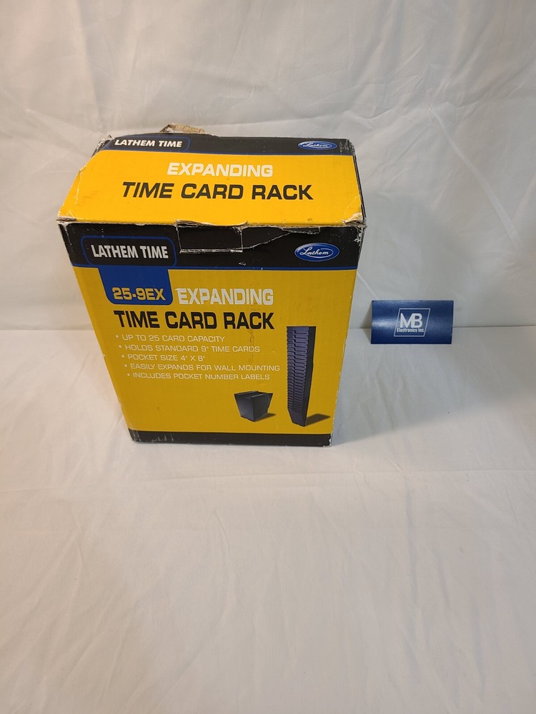 Lathem Time: time card holder and cards