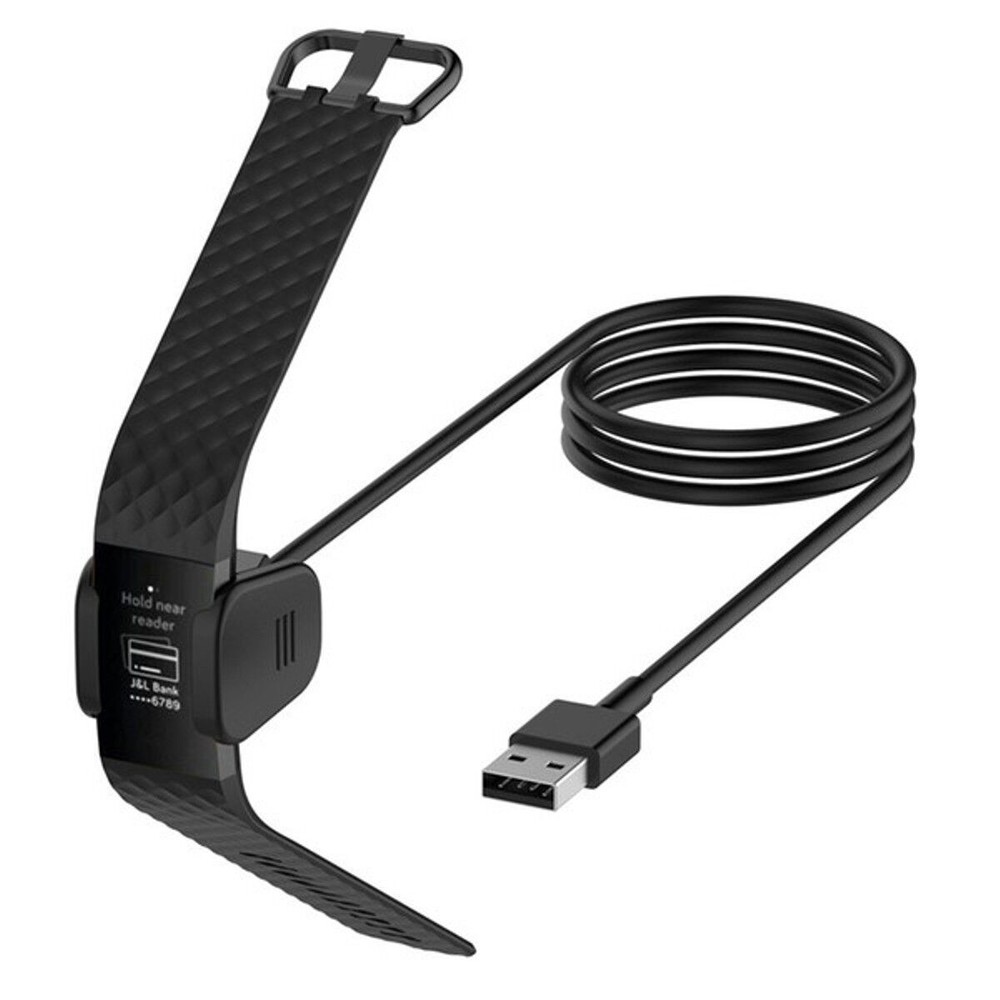 Fitbit Charge 3 And 4 Replacement USB Charger Charging Cable Dock 1M 3FT 55CM
