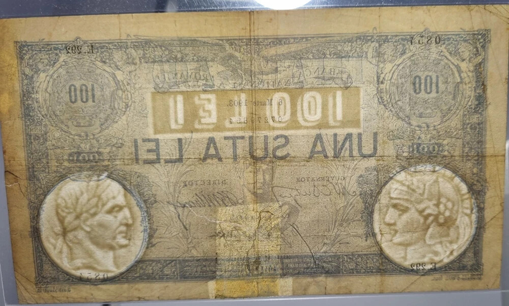 ROMANIA 100 Lei 1903 used