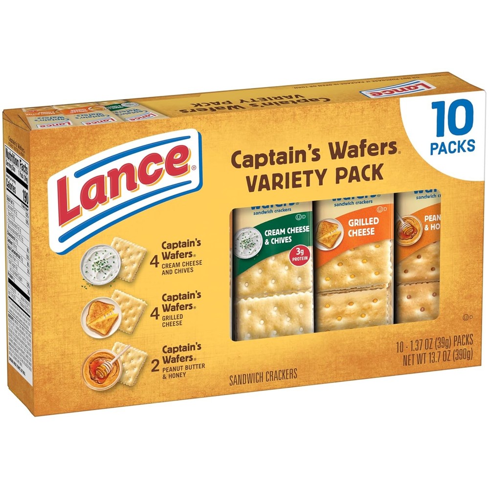 Crackers Variety Pack Lance Captain s Wafers 10