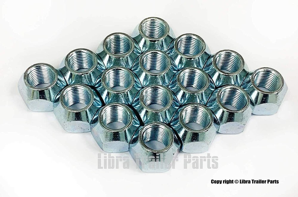 Pack of 16 Trailer RV 1/2"-20 Cone Wheel Nuts