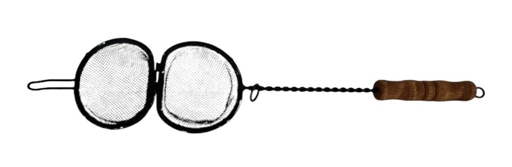 Kitchen Strainer Primitive Long Handle Double Side Soap Sieve Spice Steeper