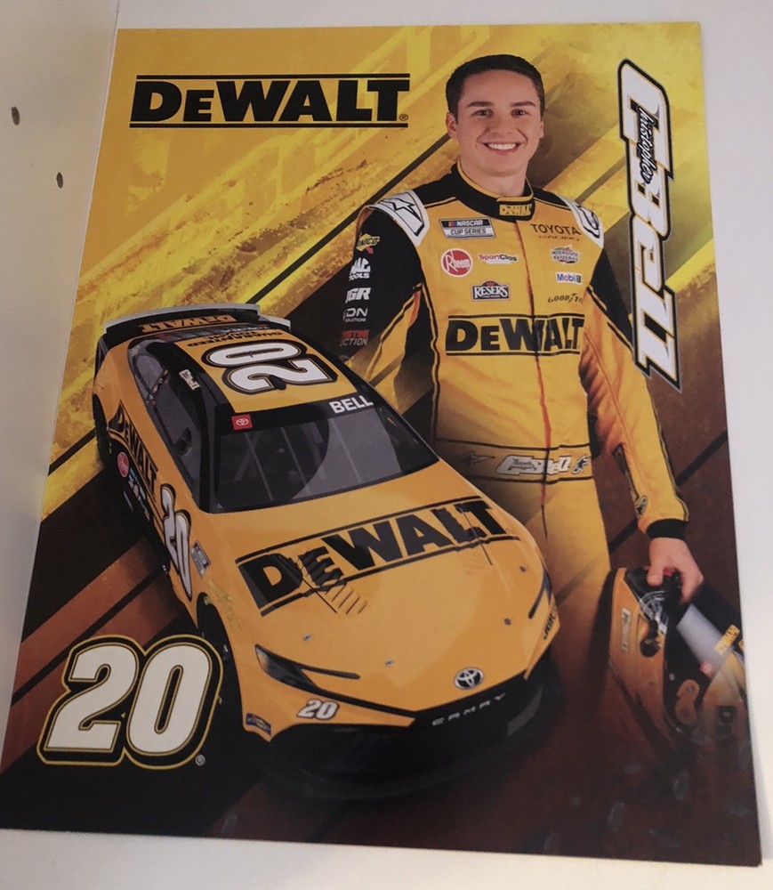 Nascar Driver #20 Christopher Bell Dewalt 2026 Postcard